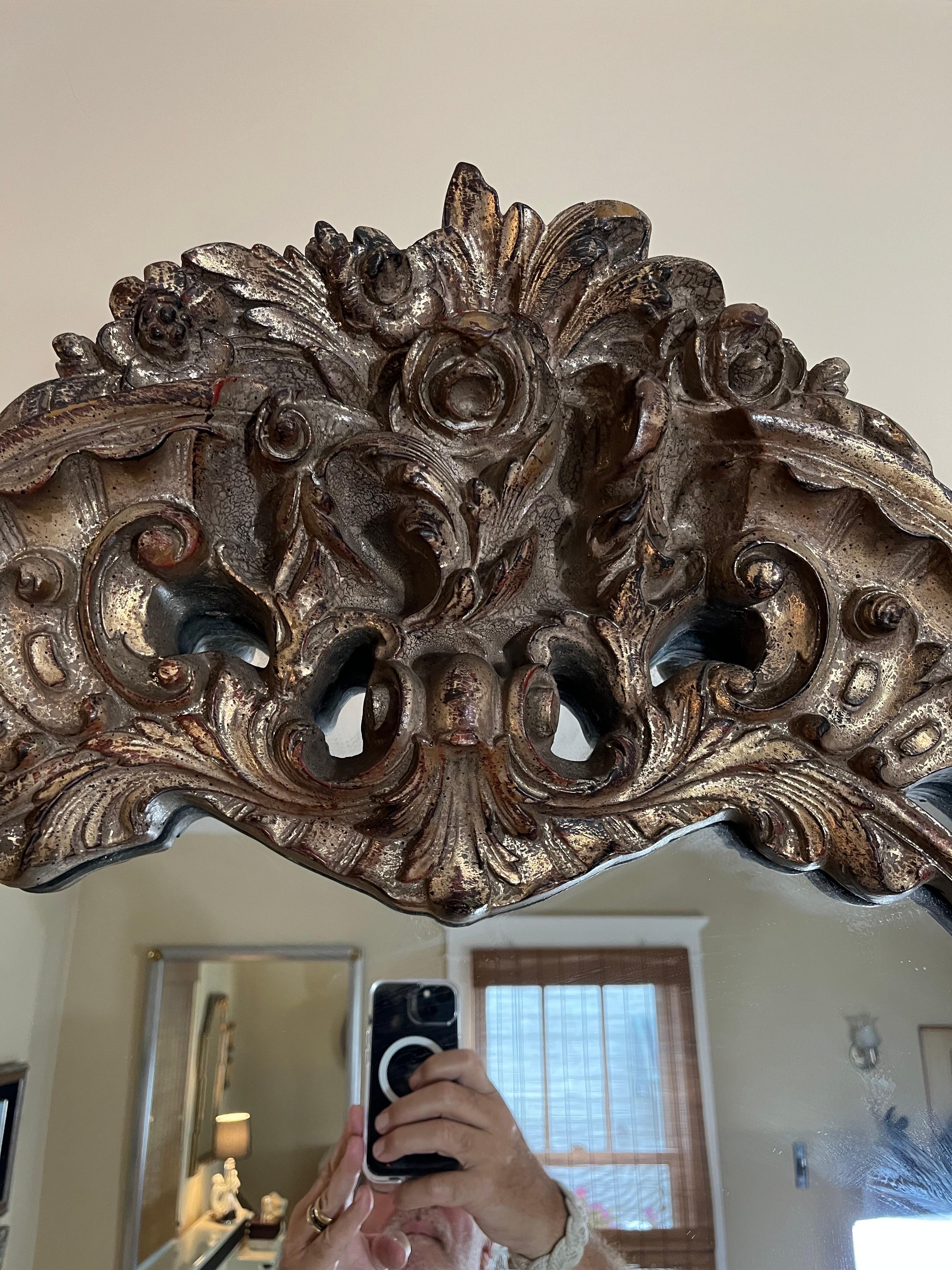 Turner Rococo Carved Mirror In Good Condition For Sale In W Allenhurst, NJ