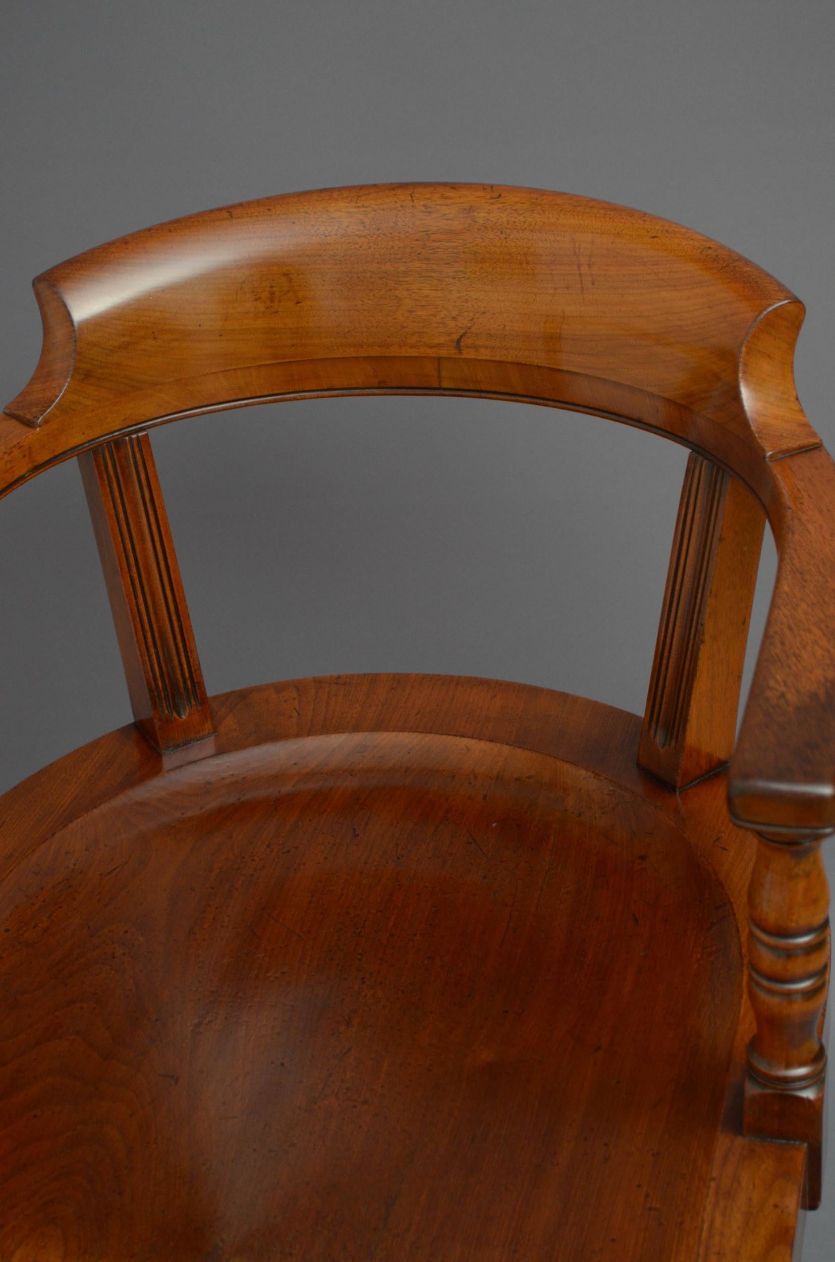 19th Century Turner, Son & Walker Late Victorian Desk or Library Chair