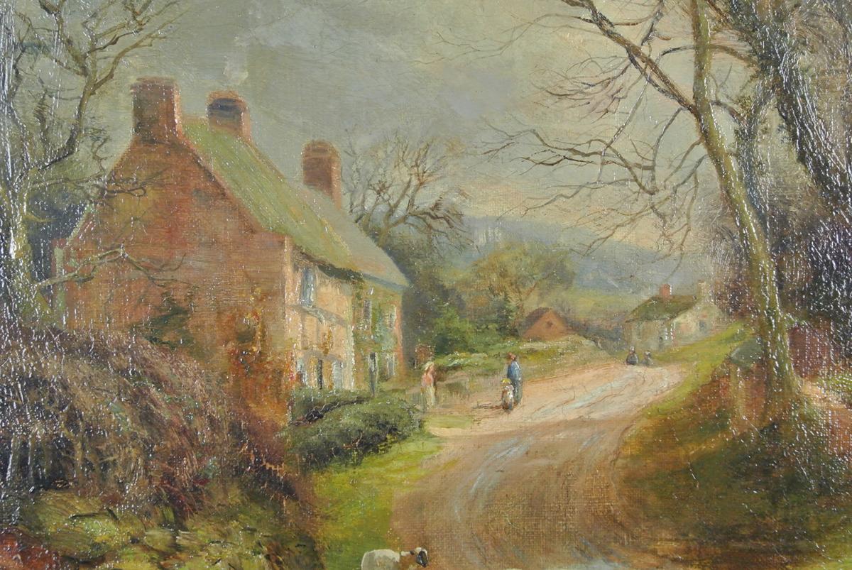 Turner, William Lakin – Originales Ölgemälde auf Leinwand – Applethwaite, Underskiddaw  (19. Jahrhundert) im Angebot