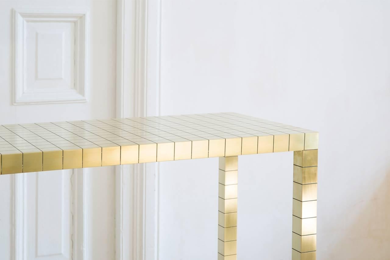 Contemporary Turning into Gold Console, Rooms