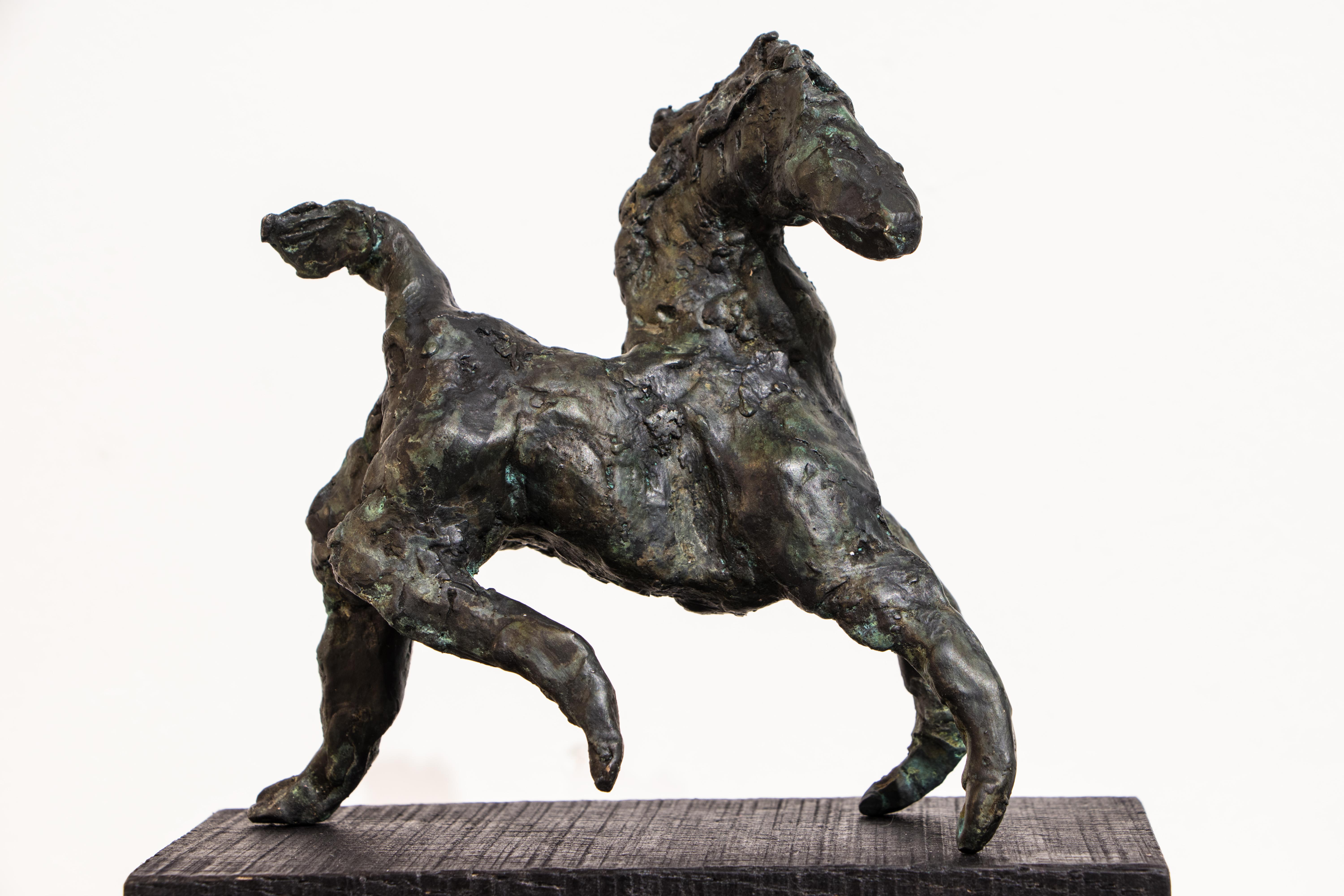 Expressionist Turning Point Contemporary Bronze Horse For Sale
