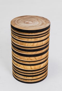 Turning side table medium blonde by Marlo Lyda for Studio ALM