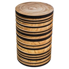 Turning side table medium blonde by Marlo Lyda for Studio ALM