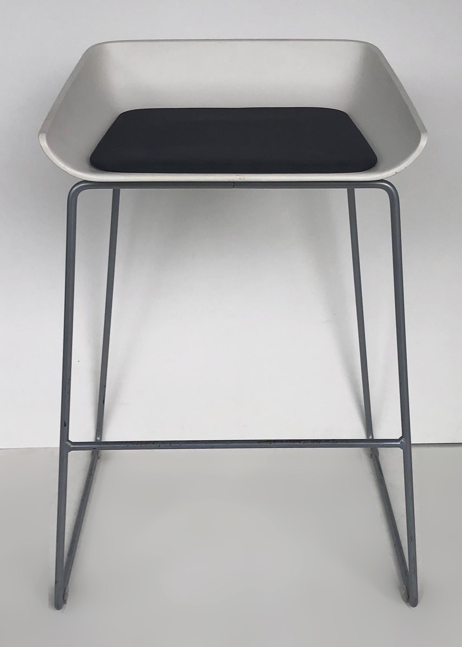 Contemporary Turnstone Scoop Bar Stools for Steelcase Furniture, Set of Four For Sale