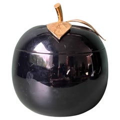 Turnwald Collection Big Black Apple Ice Bucket by Freddo Therm, 1970s