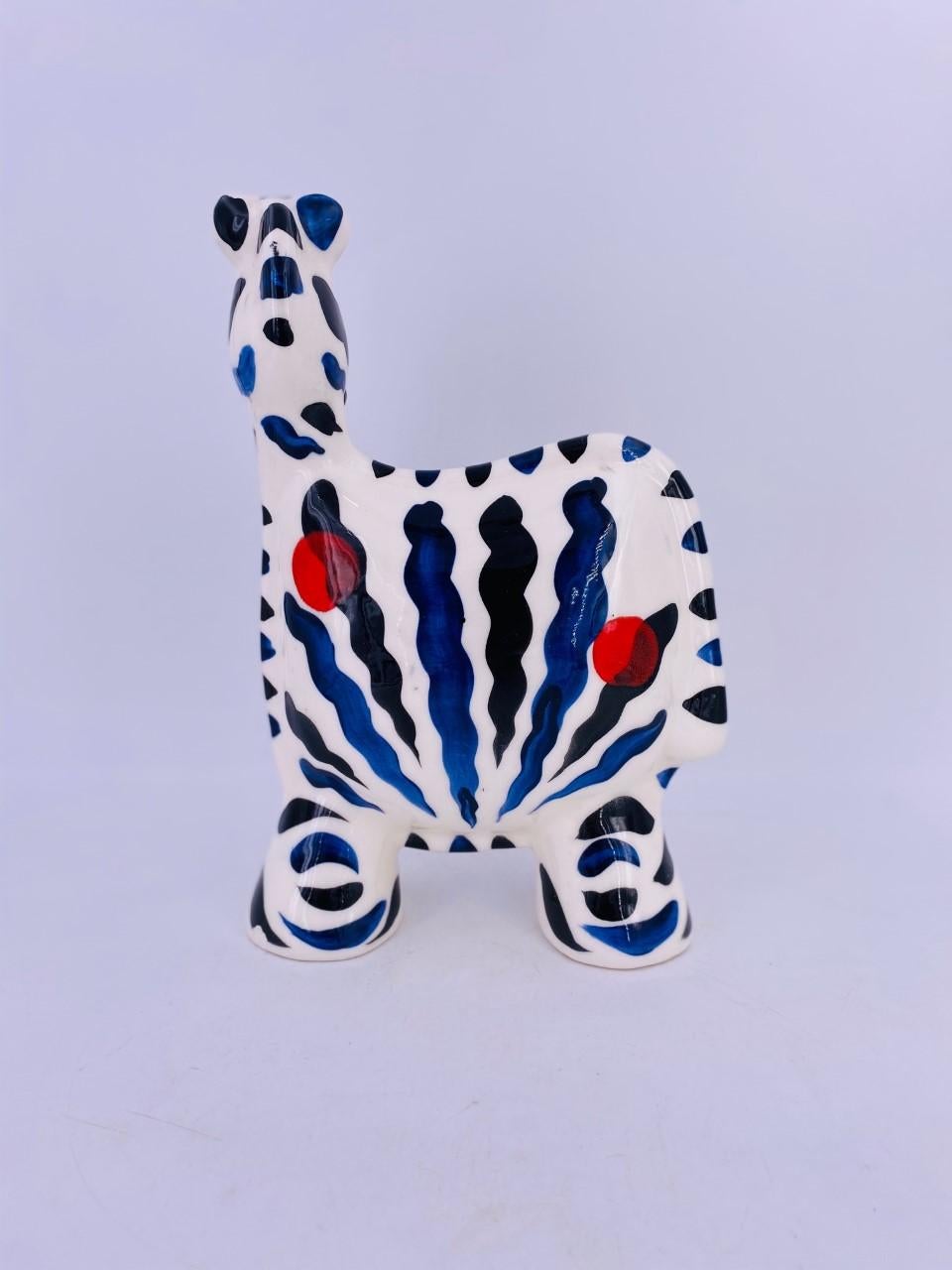 Mid-Century Modern Turov Arts Ceramic Zebra Figure