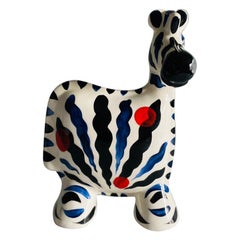 Vintage Turov Arts Ceramic Zebra Figure