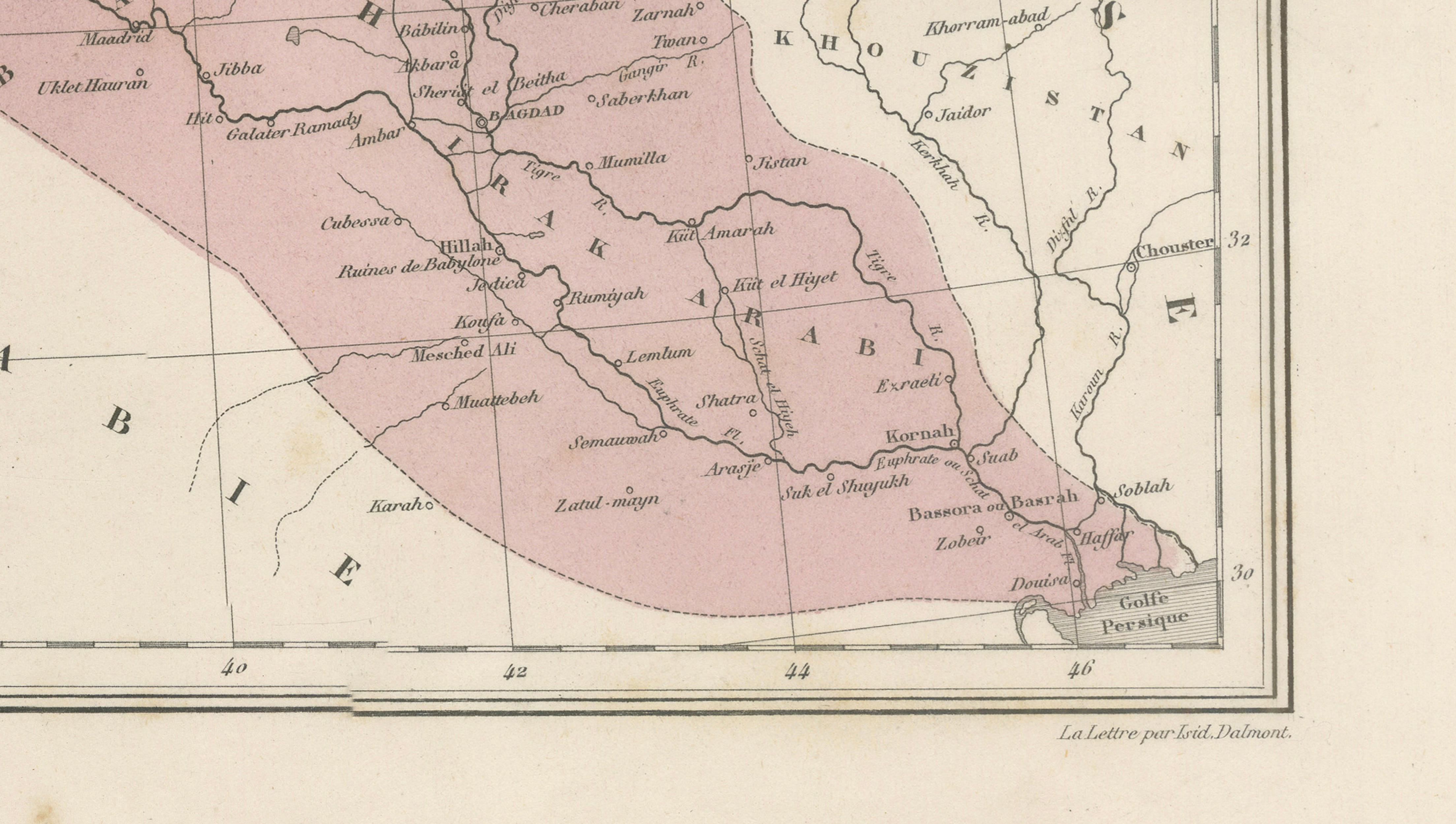 Turquie d’Asie et les Provinces du Caucase Map, Ottoman Empire 1873