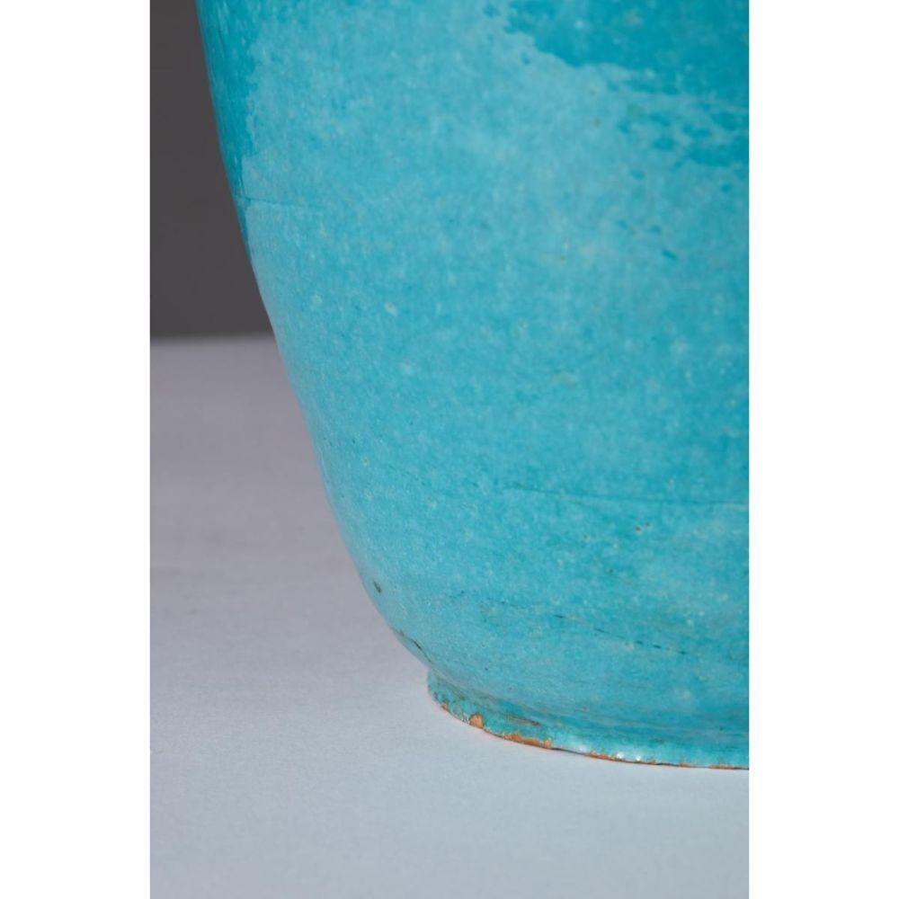 Céramique Lampe de table en céramique émaillée turquoise par Primavera le Printemps, vers 1930 en vente