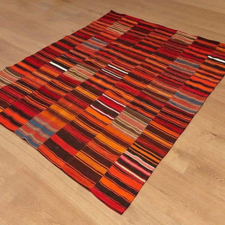 Turquish Colorful Wool Rug For Sale 1
