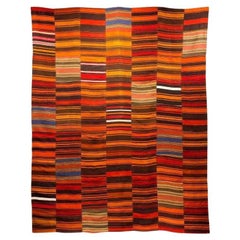 Used Turquish Colorful Wool Rug