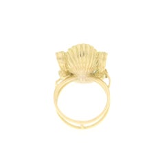Turquoise 18 Karat Yellow Gold Cocktail Ring