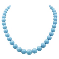 Turquoise, 18 Karat Yellow Gold