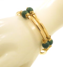 Turquoise 18k Yellow Gold Bracelet  Necklace