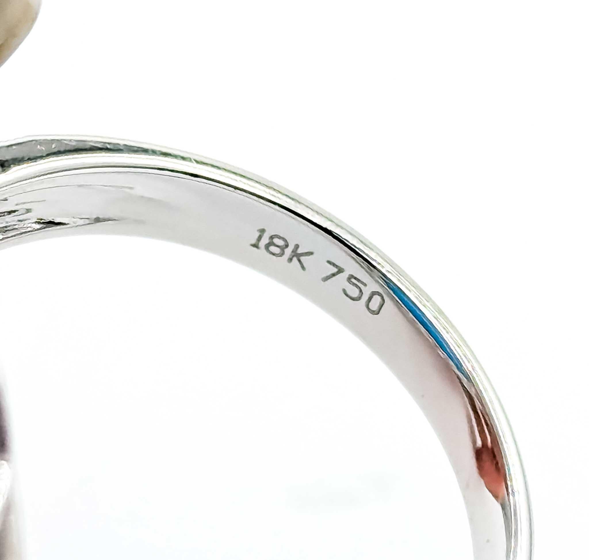 Turquoise and Diamond 18k White Gold Ring For Sale 1