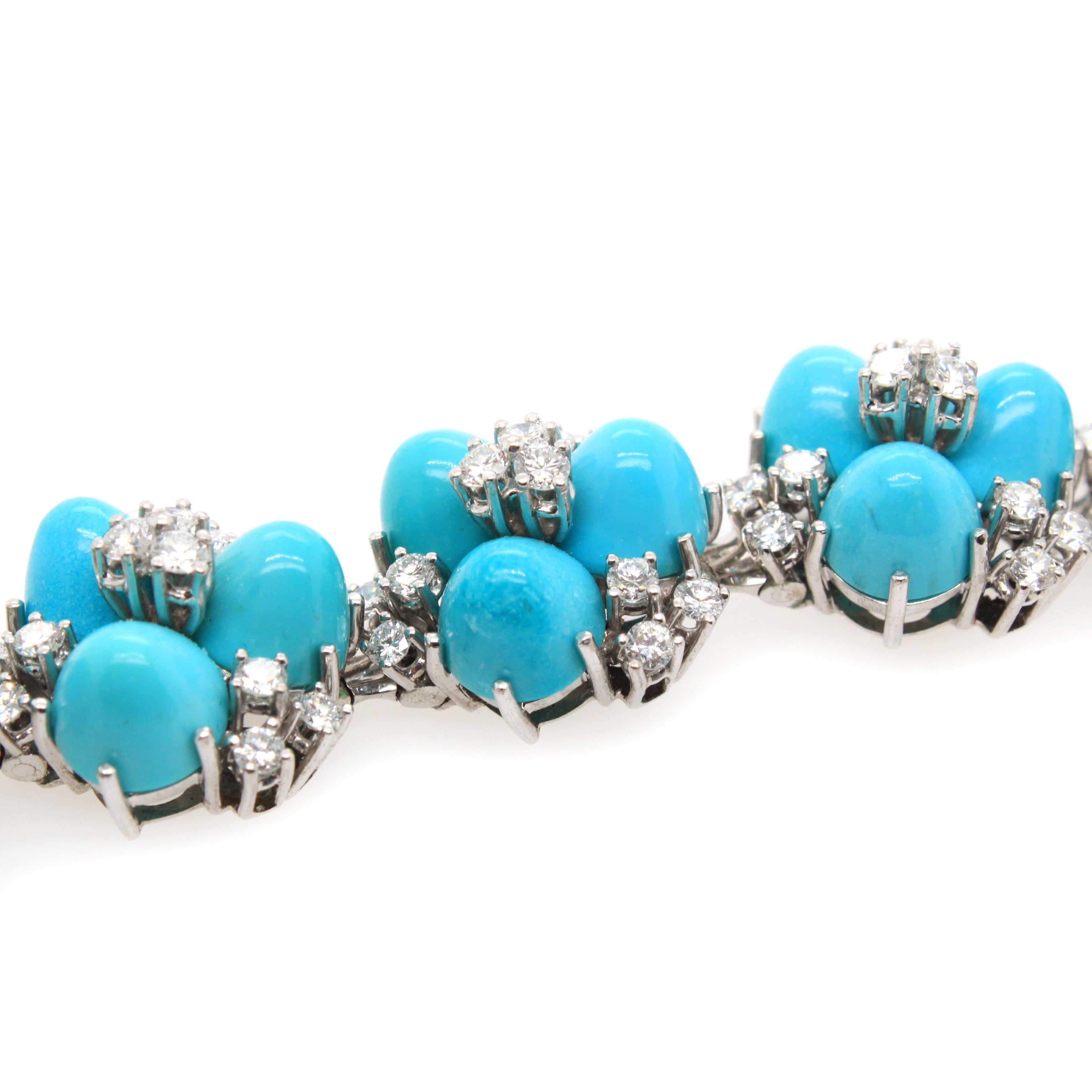 turquoise diamond bracelet