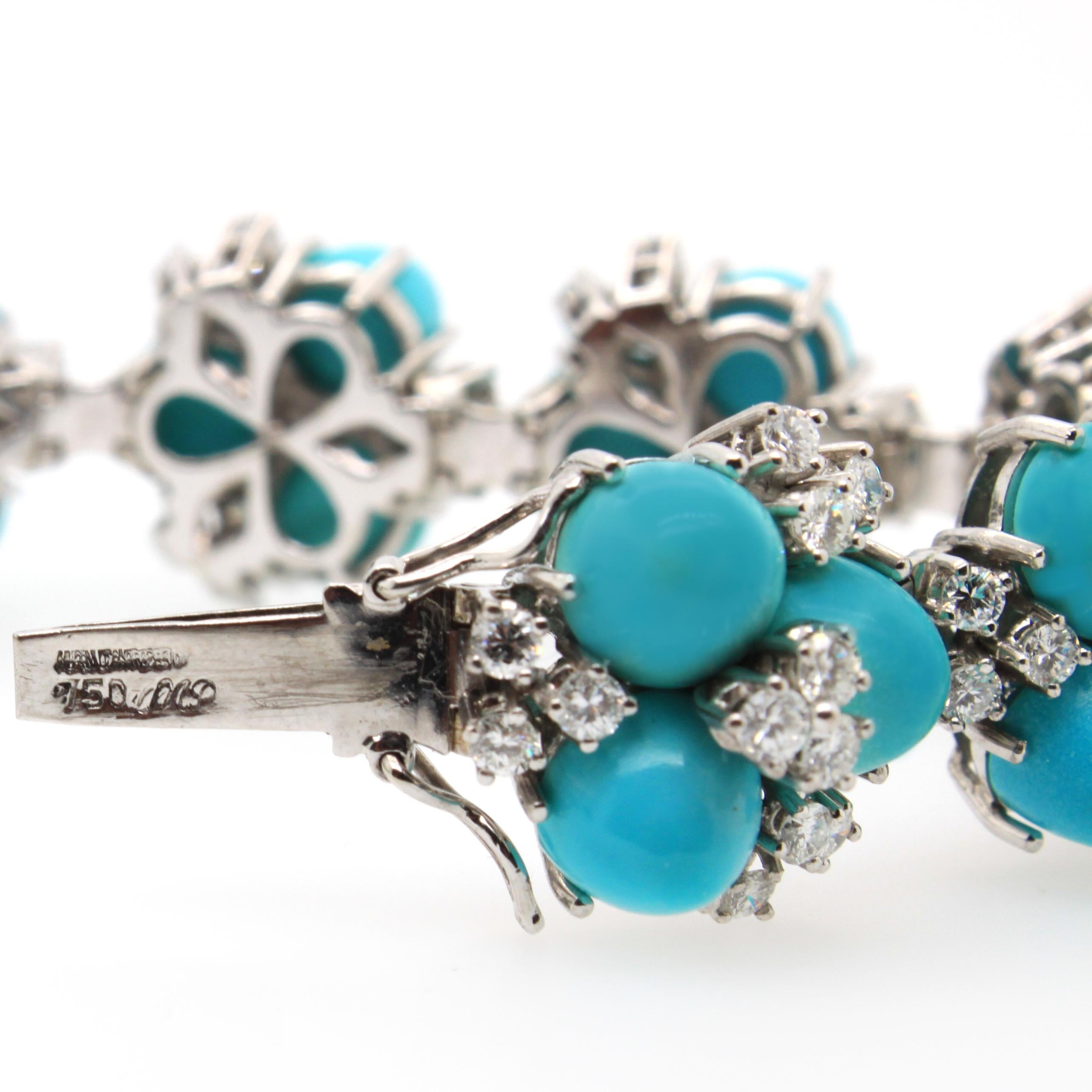 Turquoise and Diamond Bracelet 1