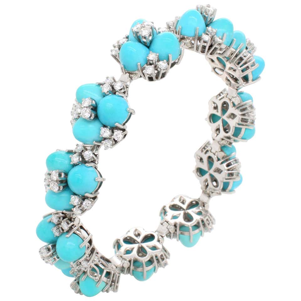 Turquoise diamond bracelet Clearance