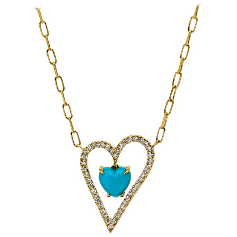 T rkis Und Diamant Halskette 18 Karat Gelbgold Im Angebot Bei 1stDibs t-rkis-und-diamant-halskette-18-karat-gelbgold-im-angebot-bei-1stdibs