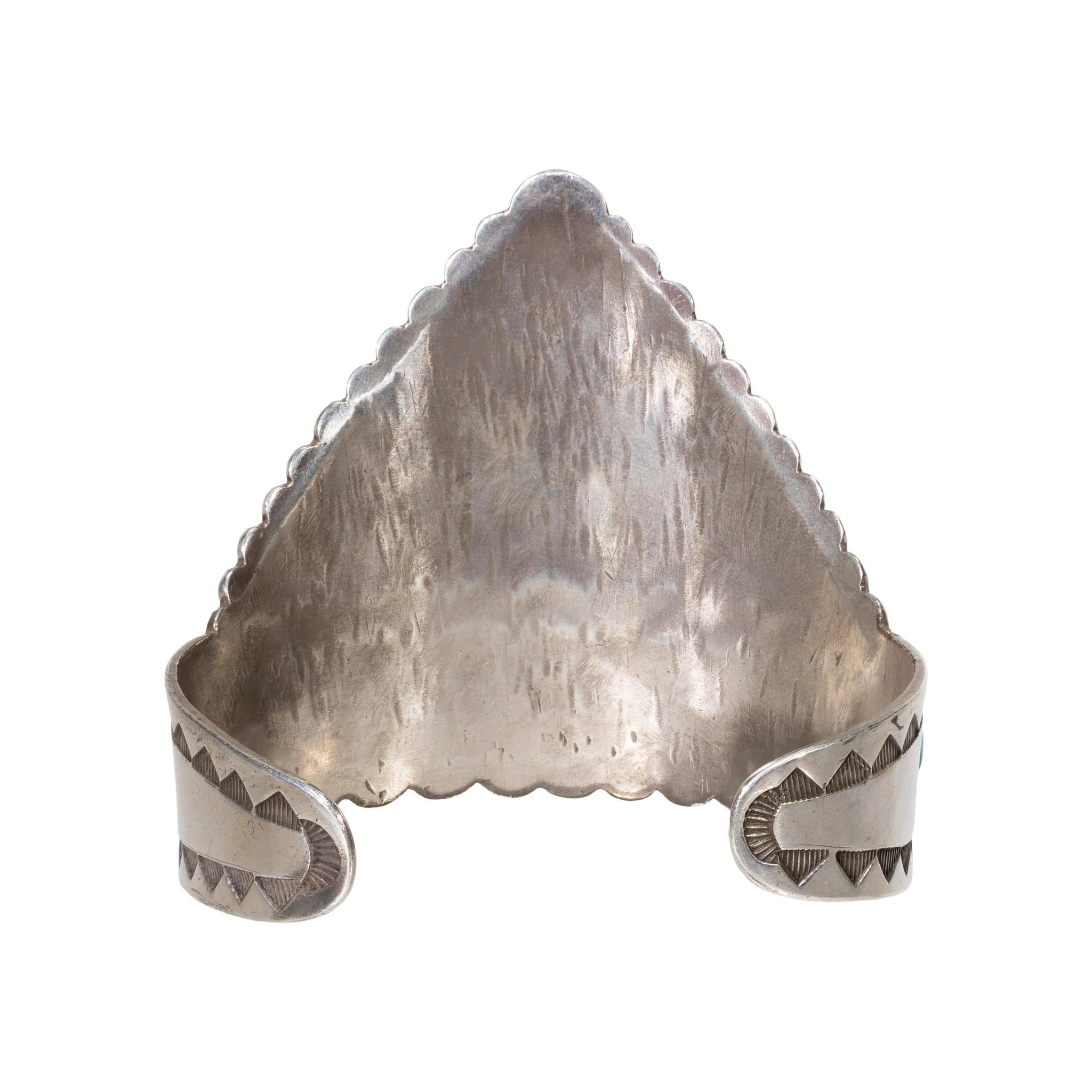 Taglio misto Bracciale in turchese e sterlina in vendita
