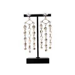 Turquoise and Sterling Silver Chandelier Earrings