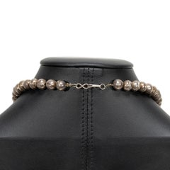 Turquoise and Sterling Silver Choker Necklace