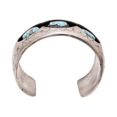 Turquoise and Sterling Silver Cuff Bracelet