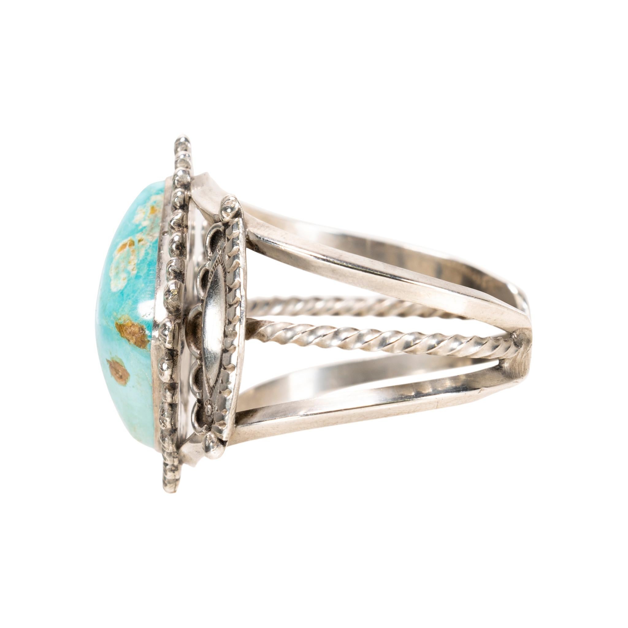 Grezzo Bracciale in turchese e argento sterling in vendita
