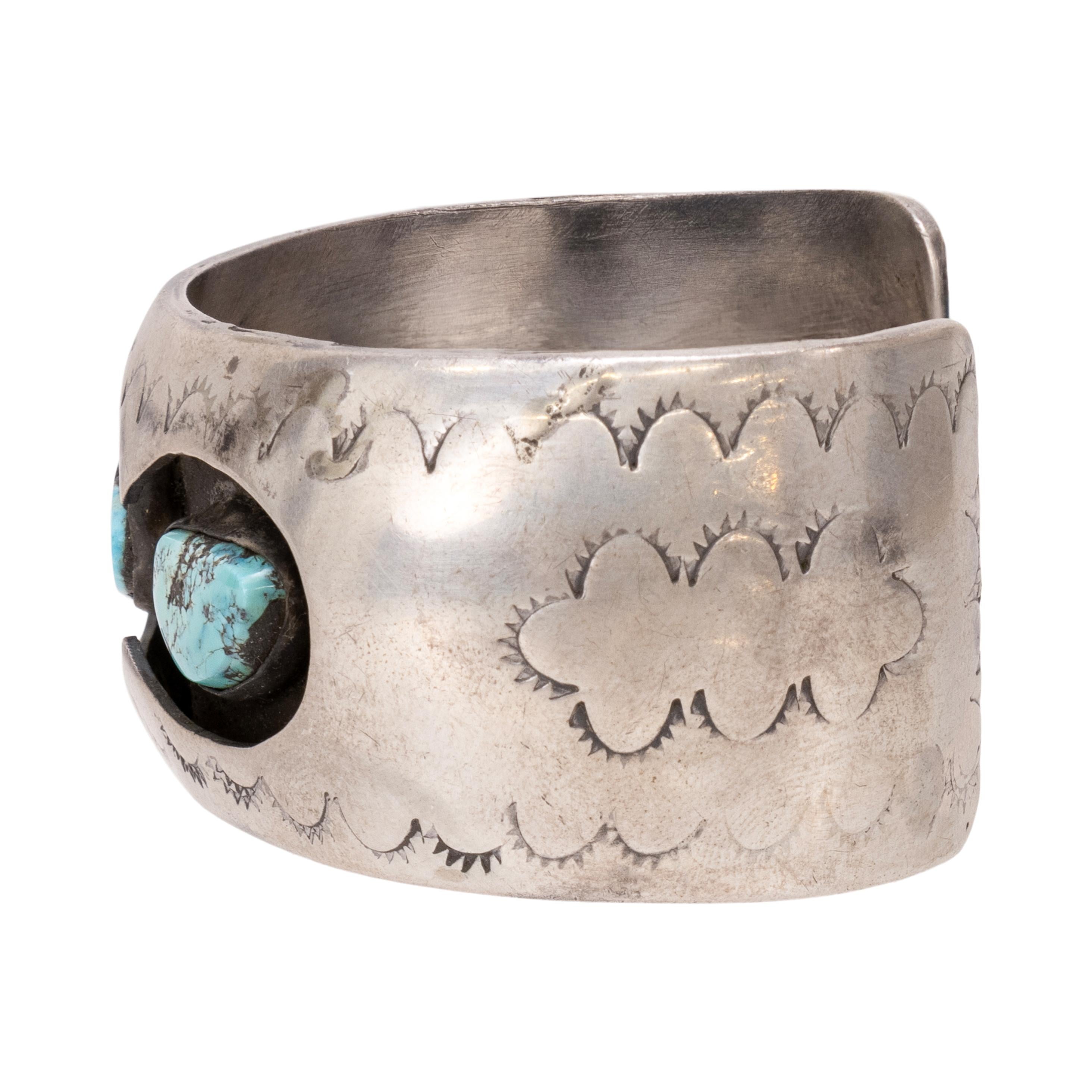 Bracciale in turchese e argento sterling In condizioni buone in vendita a Coeur d Alene, ID