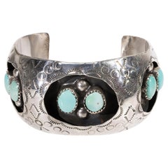 Bracciale in turchese e argento sterling