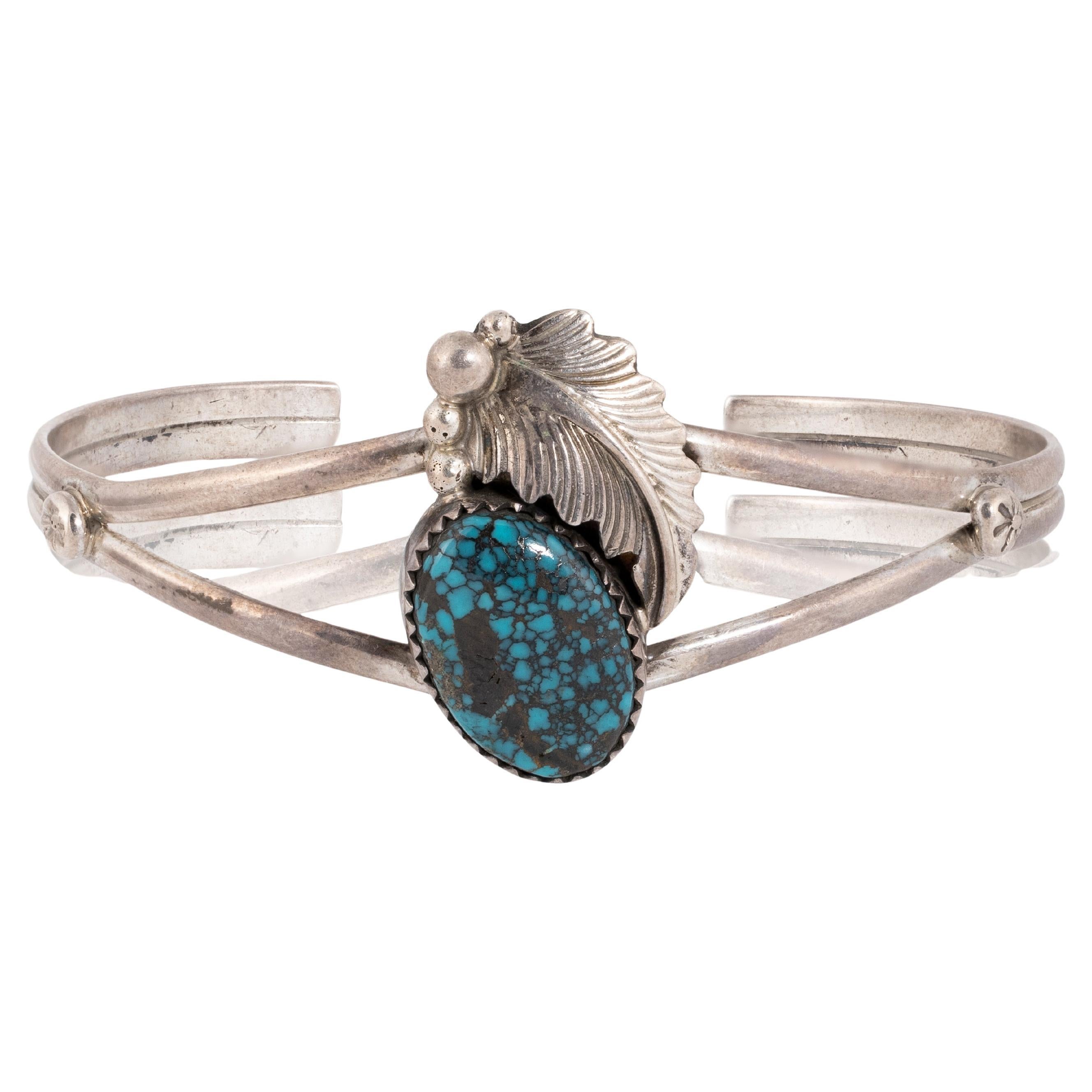 Bracciale in turchese e argento sterling