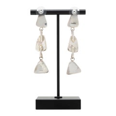 Turquoise and Sterling Silver Dangle Earrings