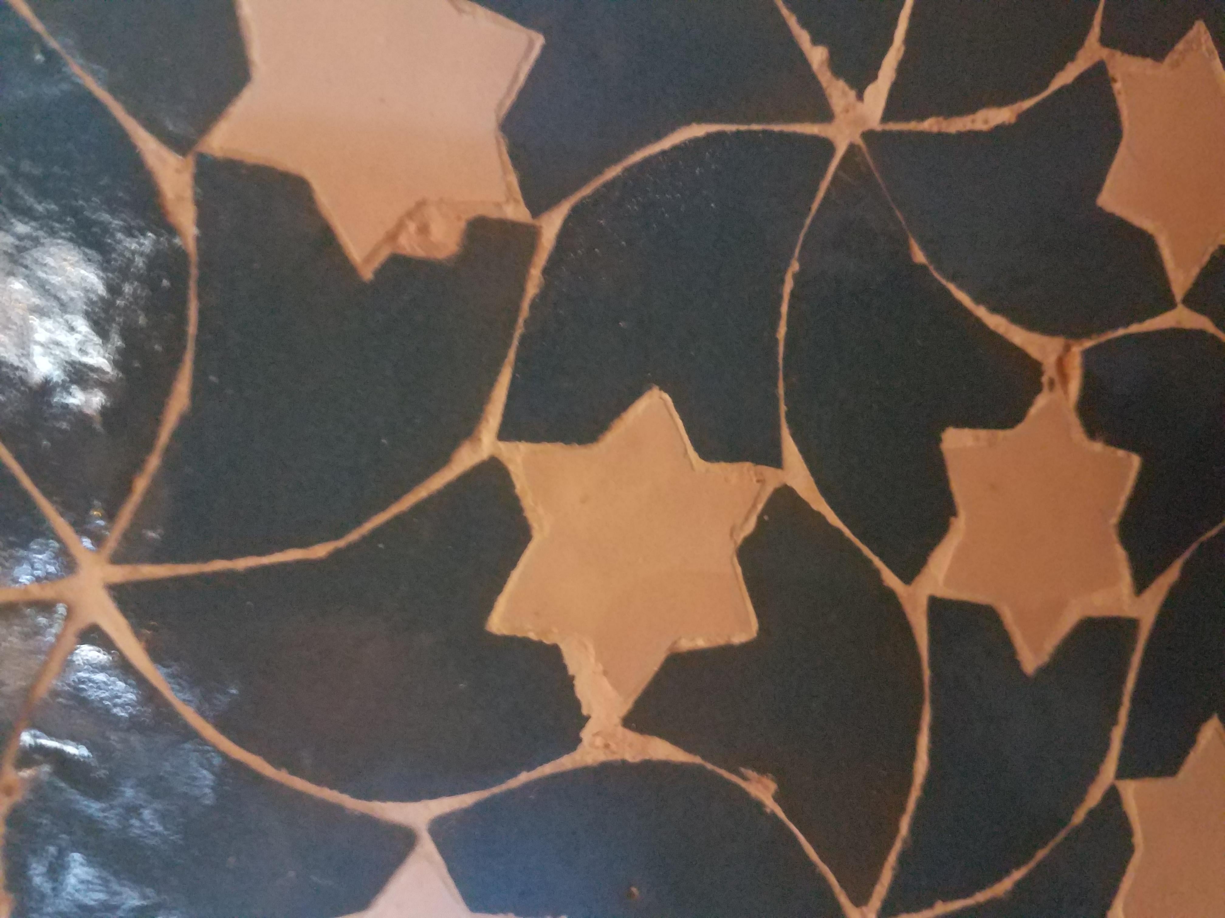 moroccan mosaic water fountain