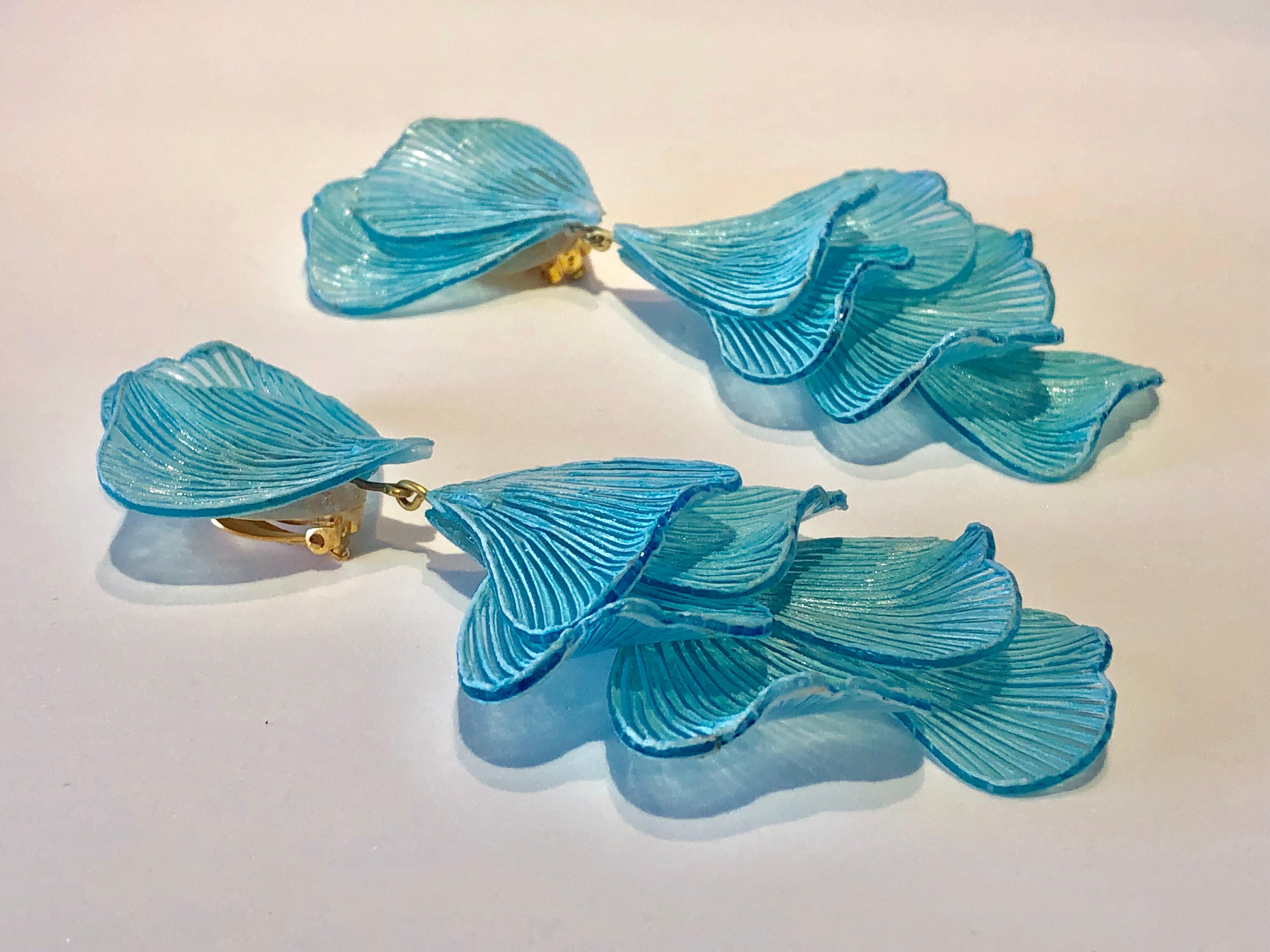 turquoise statement earrings