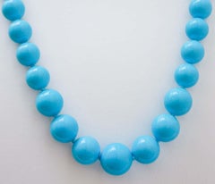 Turquoise  Beaded Necklace.