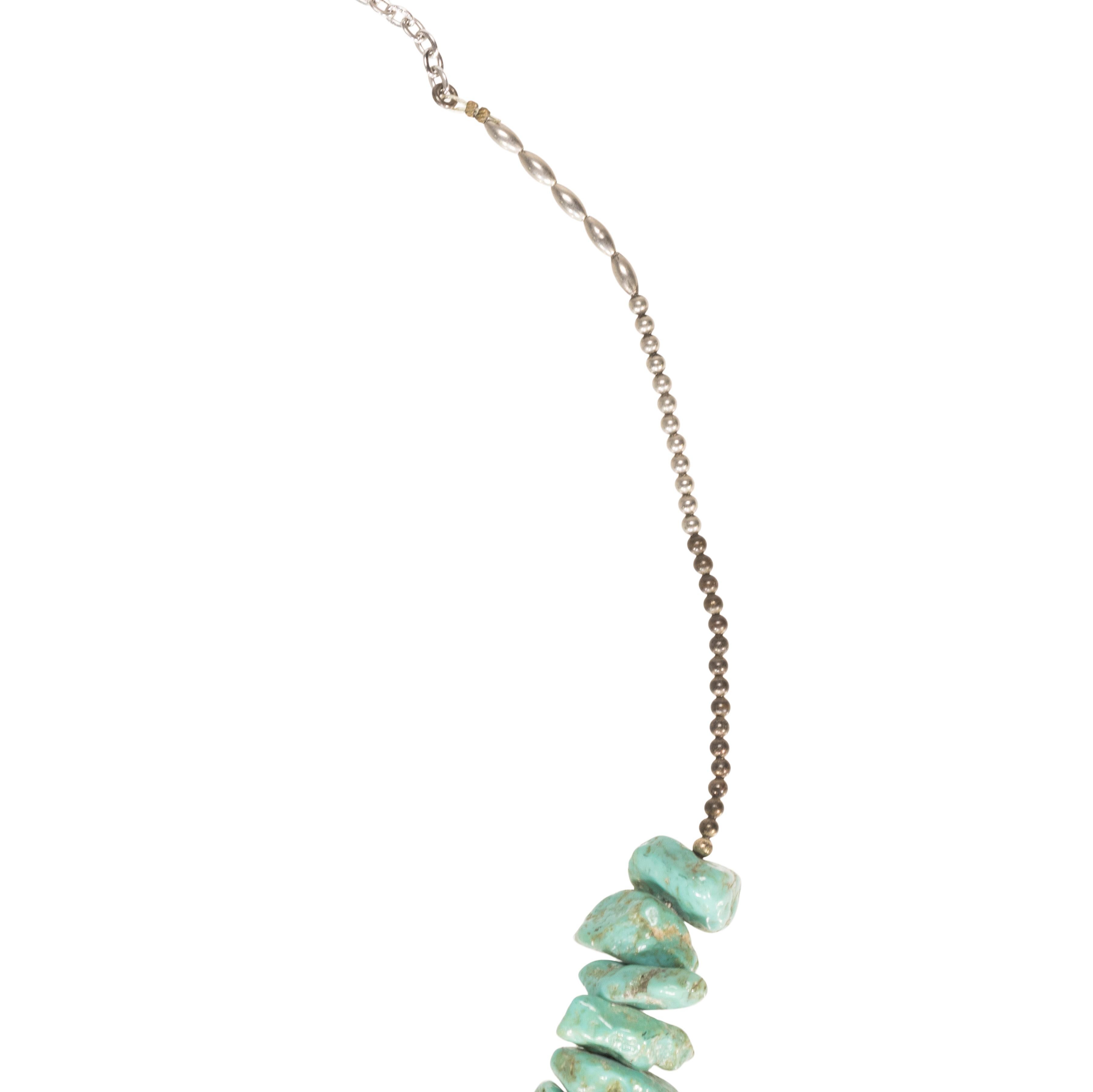 Turquoise Beaded Necklace In Good Condition For Sale In Coeur d Alene, ID