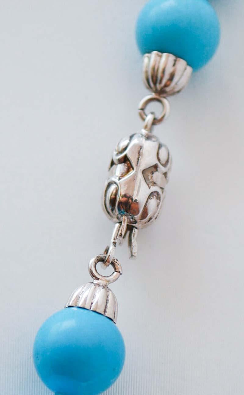 Perlina Turchese  Collana di perline. in vendita