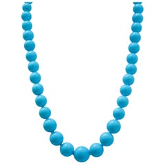 Turquoise  Beaded Necklace.