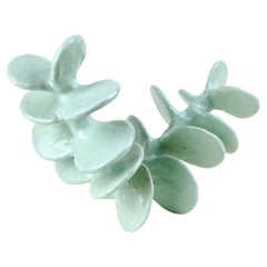 Turquoise Blue Hand Built Ceramic Sculpture, One of a Kind