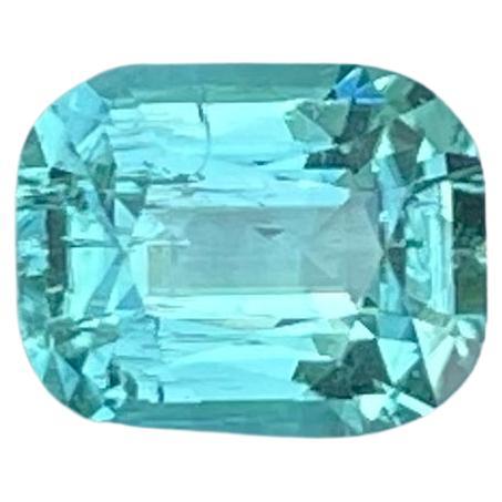 Turquoise Blue Natural Tourmaline from Afghanistan 1.35 Carats Tourmaline Gems For Sale