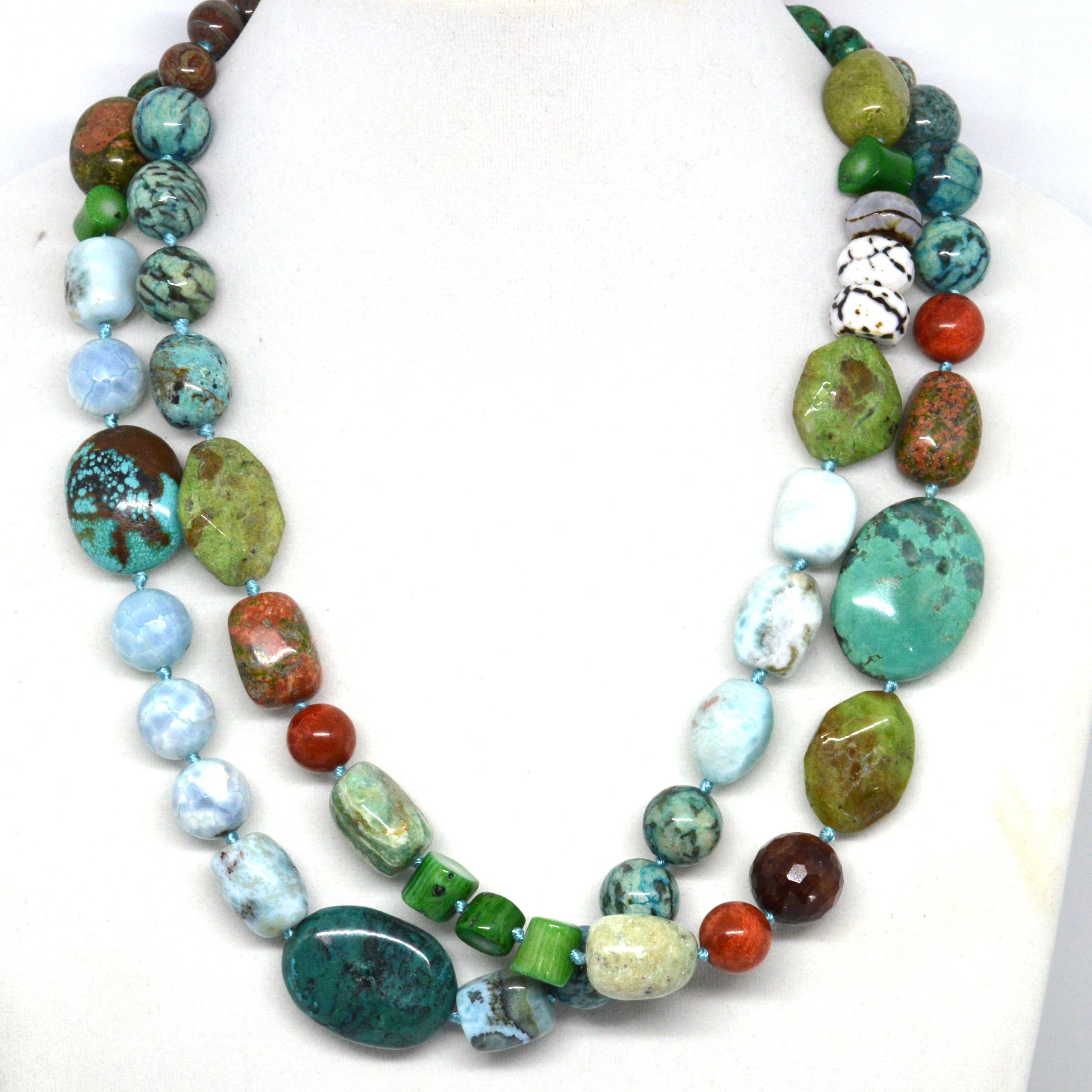 anokhi green opal necklace