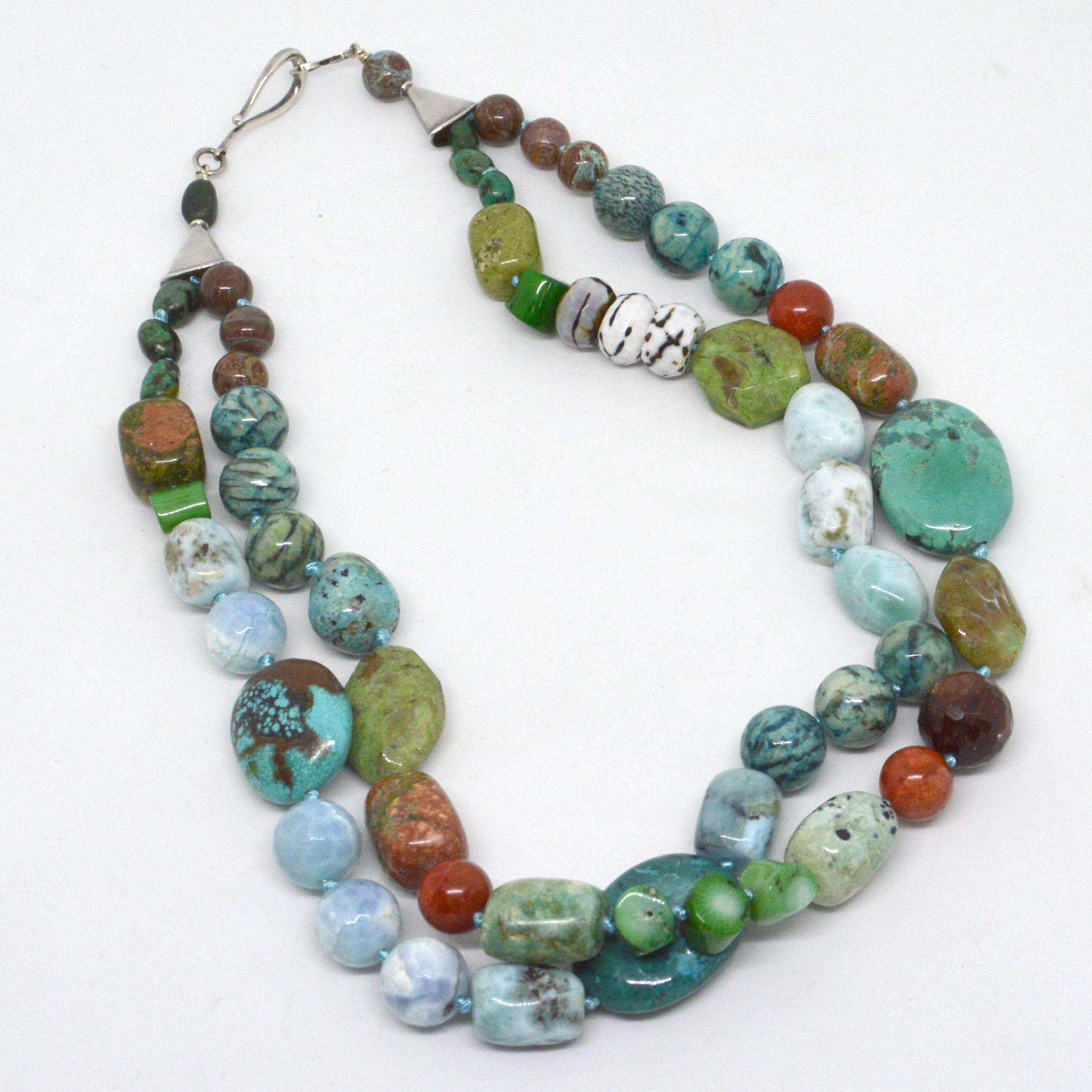 anokhi green opal necklace