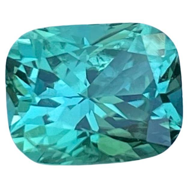 Tourmaline bleue turquoise 2,45 carats, pierre naturelle afghane taillée avec précision sur mesure en vente
