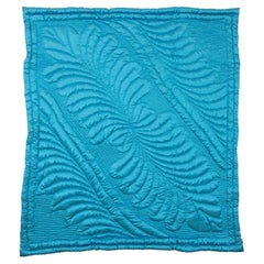 Turquoise Blue Turkish Contemporary Quilt