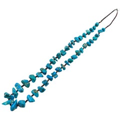 Vintage Turquoise Boulder Necklace