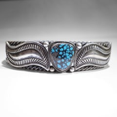 Turquoise Bracelet Lander Blue Rarest Turquoise on Earth, Certified Authentic