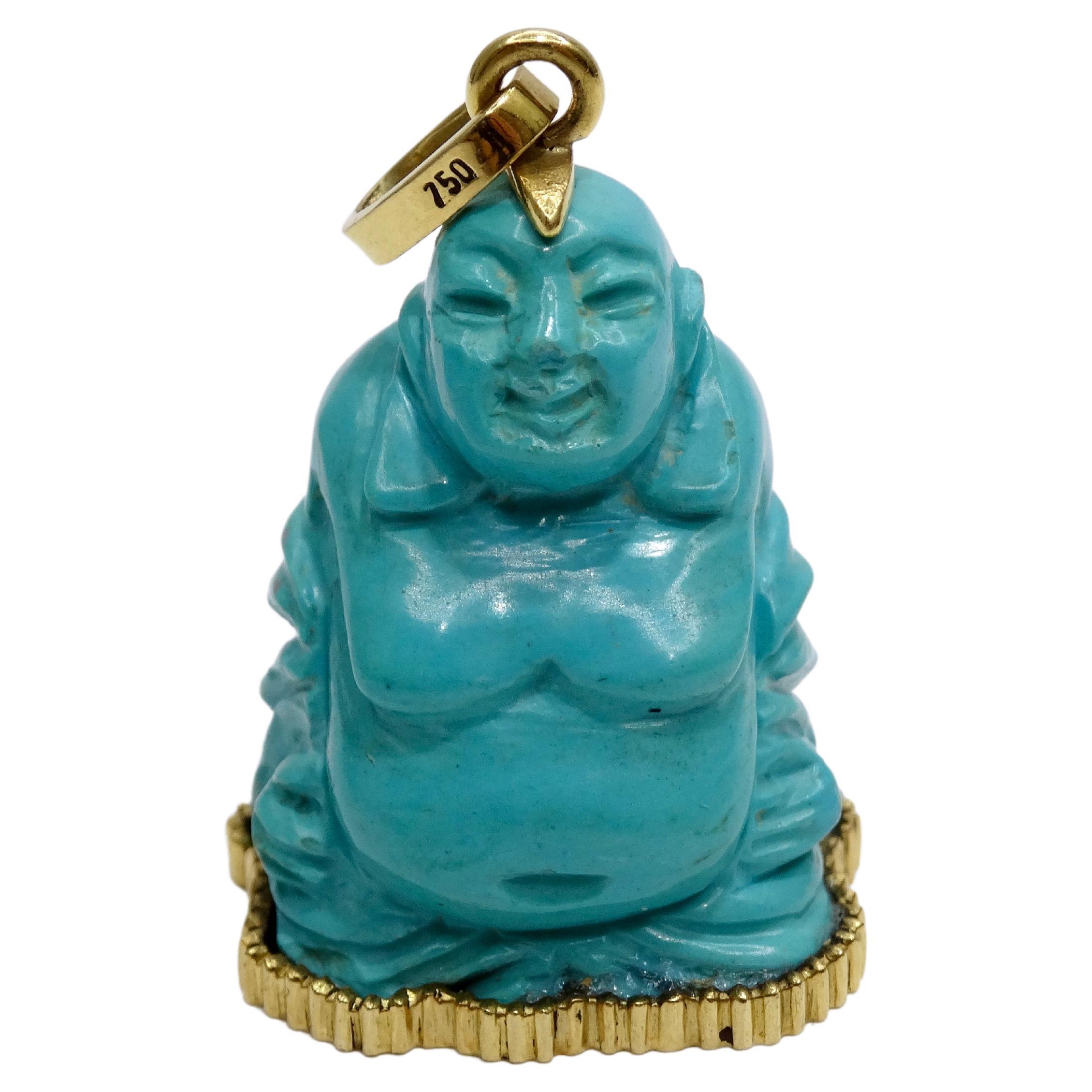 Pendentif bouddha Sleeping Beauty en or jaune 18 carats en vente