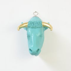 Turquoise Bullsit by Hans Weyers, 2019