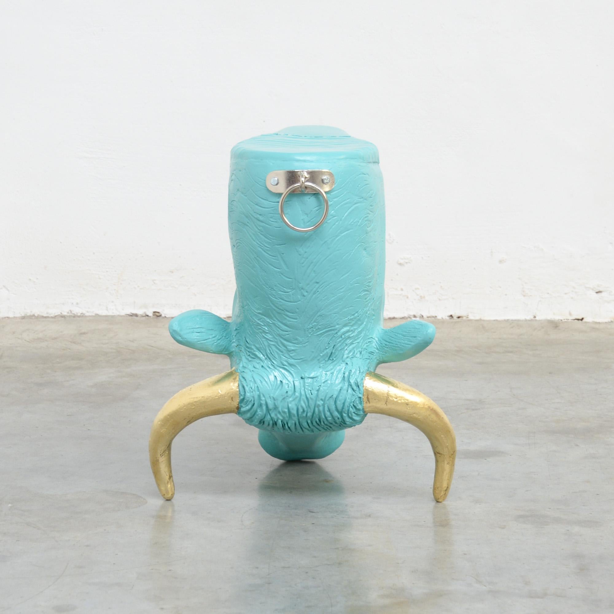 Contemporary Turquoise Bullsit by Hans Weyers, 2019