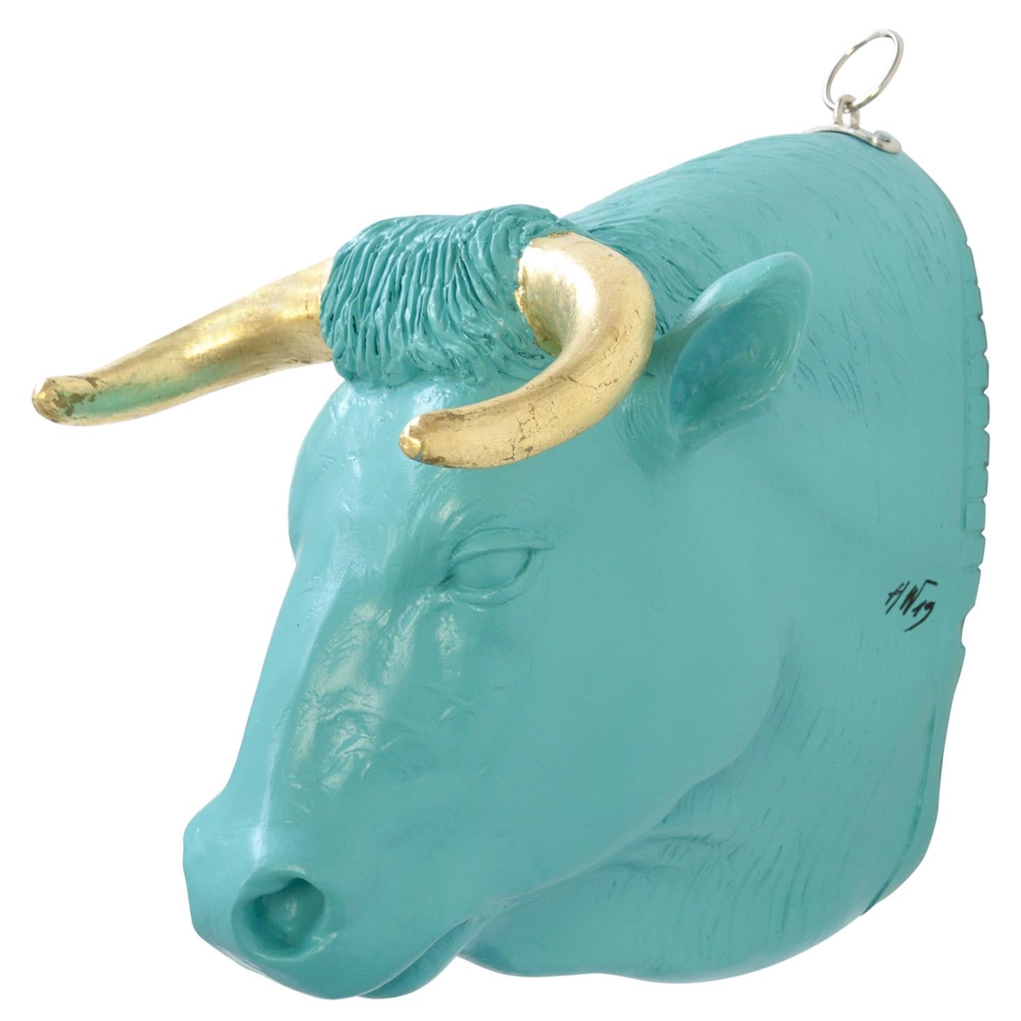 Turquoise Bullsit by Hans Weyers, 2019